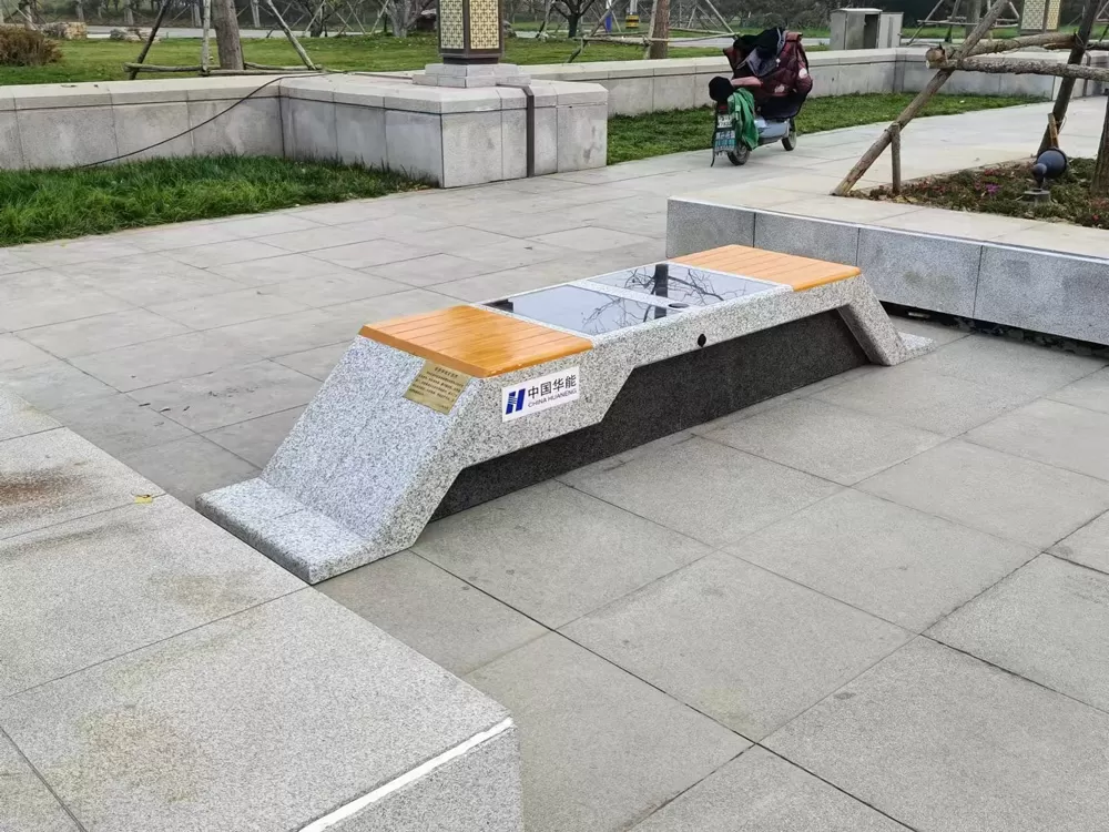 PV bench(Marbel+Wooden) project
