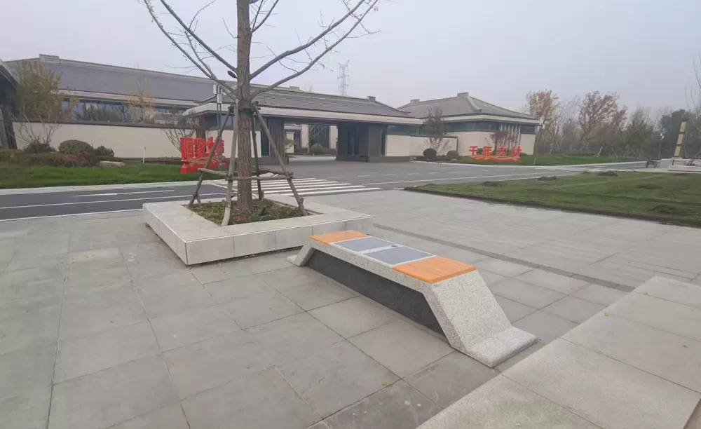 PV bench and PV trash bin project